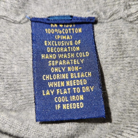 Polo Ralph Lauren 100% Pima Cotton V-Neck Sweater Mens Size Large Gray Jumper - Picture 6 of 9